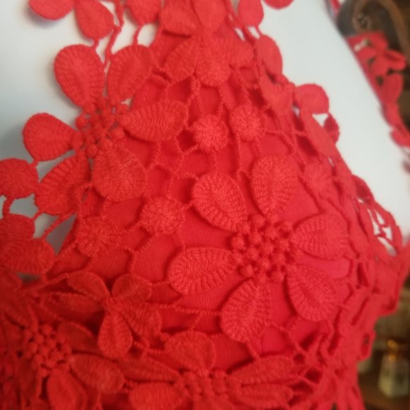 Free People Red Hot flower bra-let size Small - Picture 5 of 7